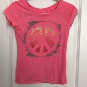 Pink Peace Sequined Top